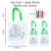 5pcs Graffiti Bag with Marker Children Drawing Toys Puzzle Parent-child Interaction Color Cognition Preschool Activity Props TMZ