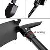 Collapsible Shovel With Compass Multifunctional Tactical Shovel With Zipper Bag Anti-slip Handle Garden Tool