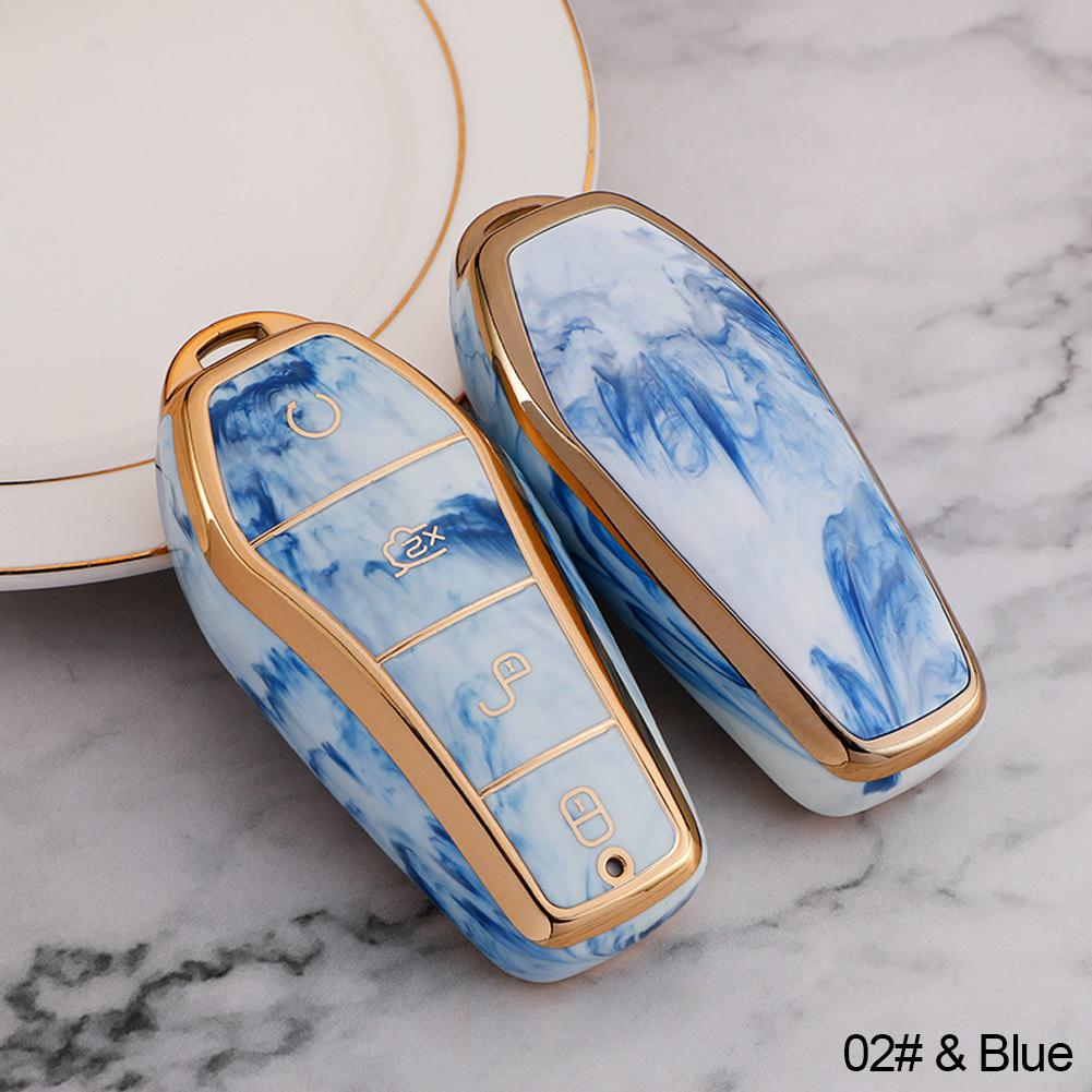 For BYD Qin Plusdmi Atto 3 Han EV Dolphin New Soft TPU Car Key Case 4 Buttons Remote Control Protect Cover Durable Accessories