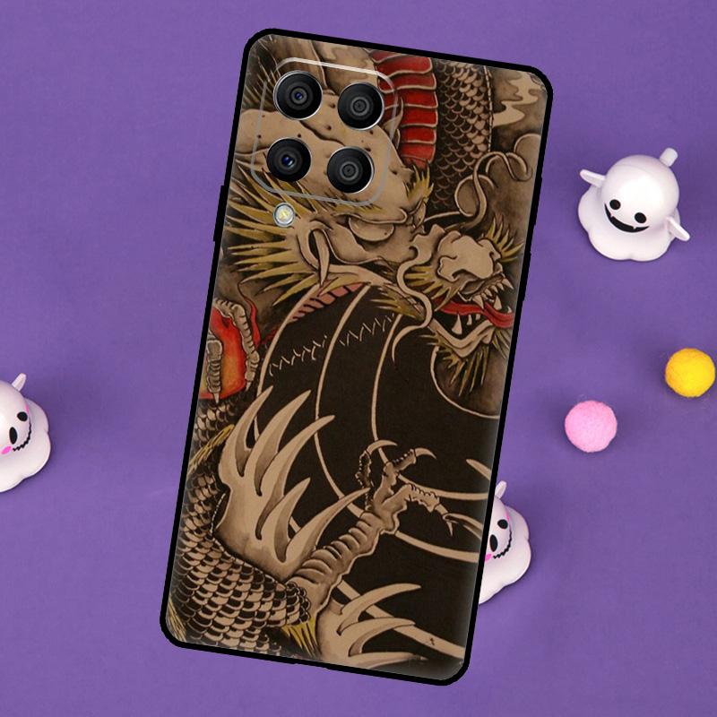 Asian Chinese Dragon Cover For Samsung Galaxy M32 M52 M12 M13 M33 M23 M53 M15 M55 M31 M51 M14 M34 M54 M20 Case