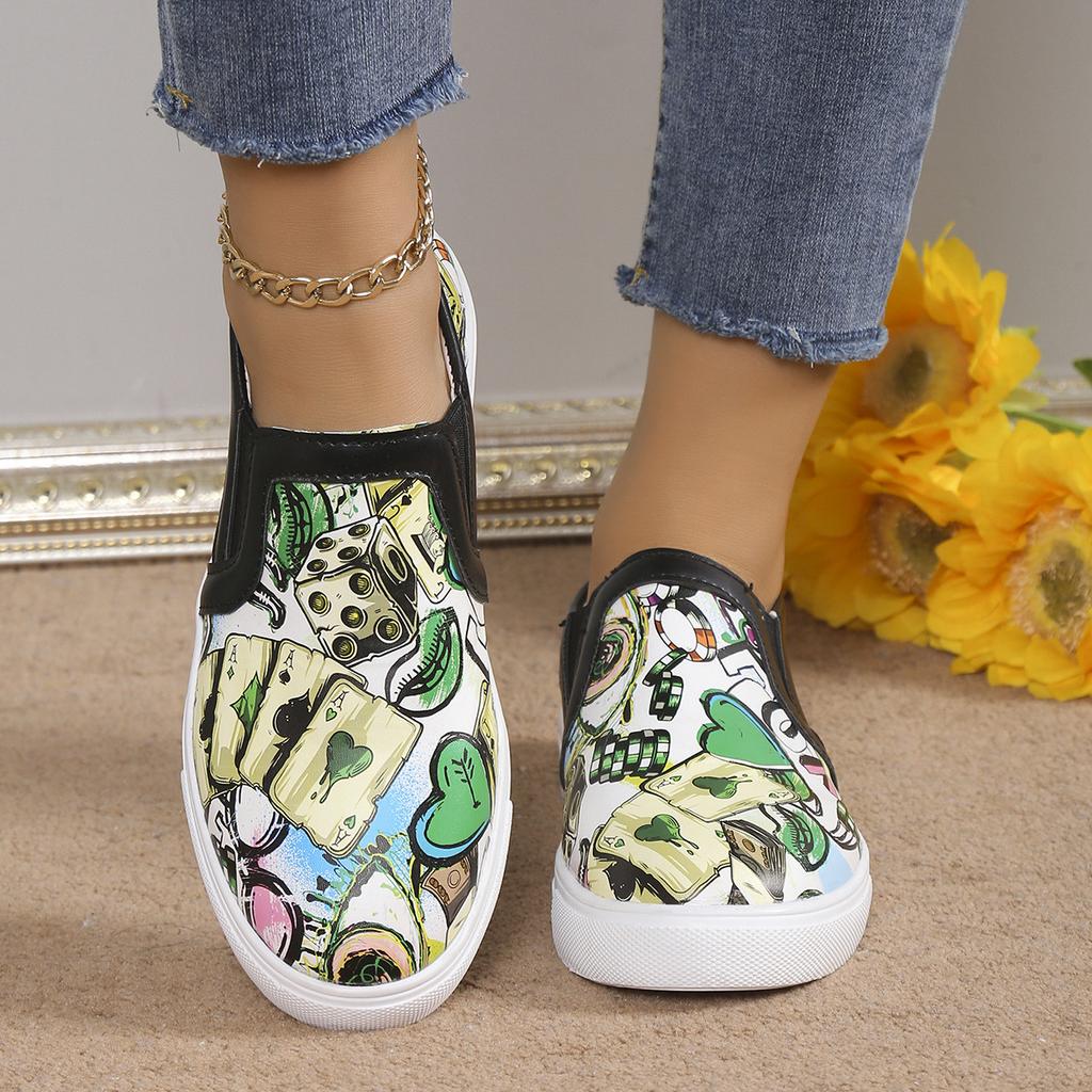 Casual single shoes women's single shoes women's color one-pedal round head flat bottom fashion lazy shoes