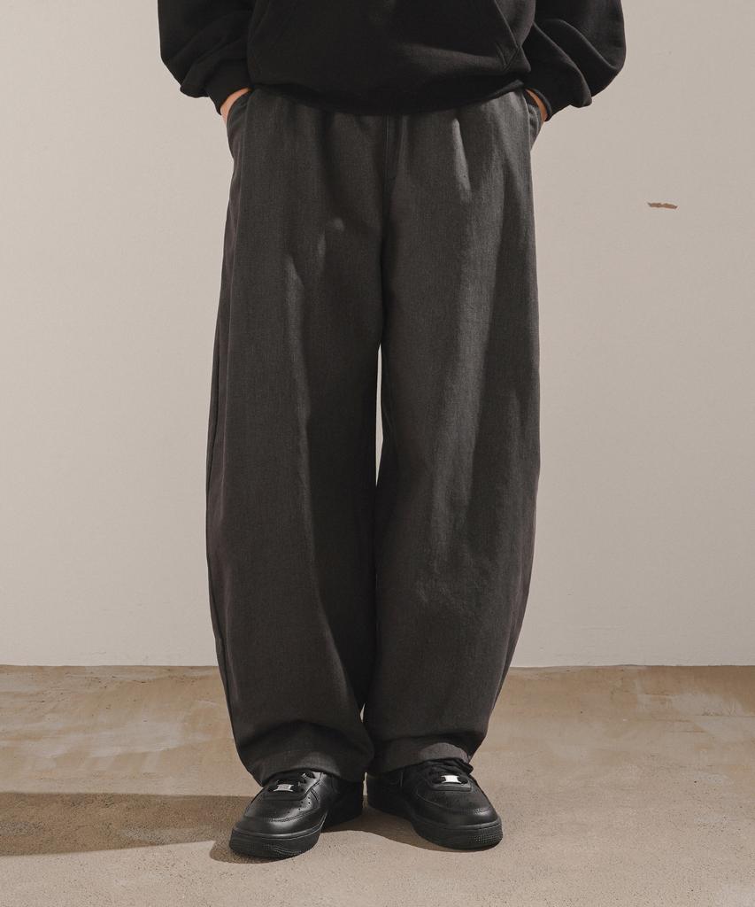 JEMUT Gift Balloon Washed Cotton Pants Charcoal Jjlp2671