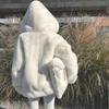 Korean Thickened Mink Velvet Coat Women Winter Clothes Jacket Version Loose Imitation Rabbit Fur Plush Hooded Fur Coat