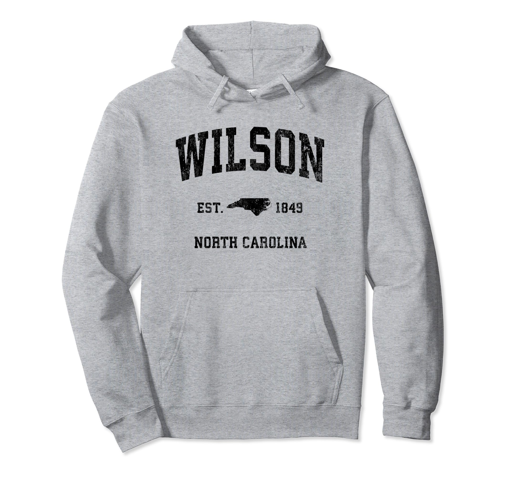 

Wilson North Carolina NC Vintage Athletic Black Sport Design Hoodie
