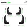 4PCS Car Mud Flaps Splash Guards Mudguards Car Mud Flaps Compatible with VW T-ROC 2017 2018 2019 2020 2021 2022 2023