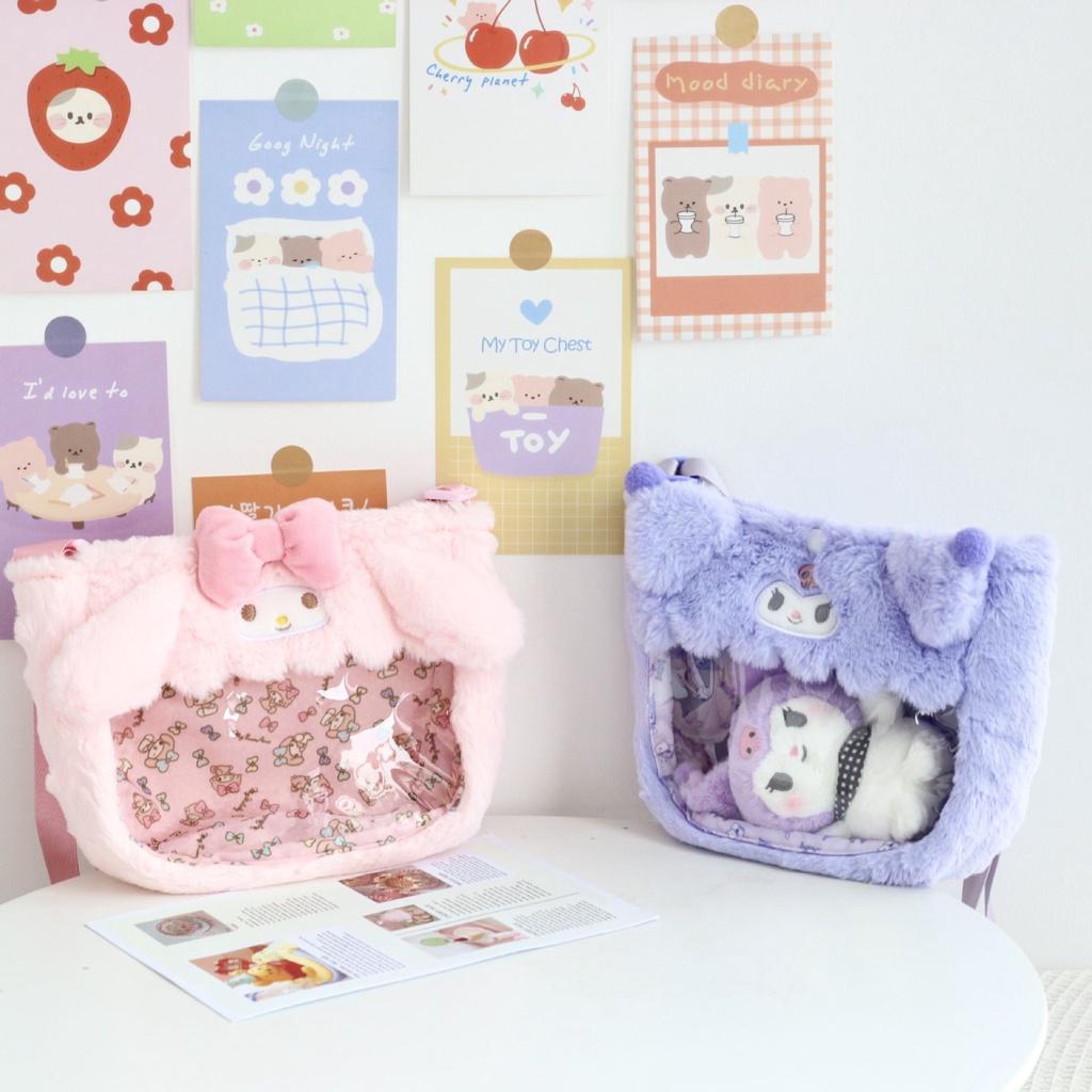 Plush Messenger Bag For Toddlers With And Characters