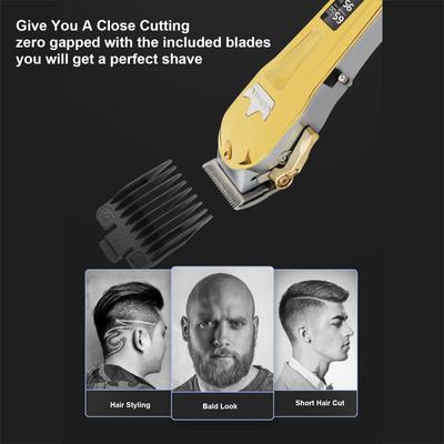 Haarschneidemaschine für Männer, kabellos, nahschneidendes Haarschneider-Set, Haarschneide-Set, Bartschneider