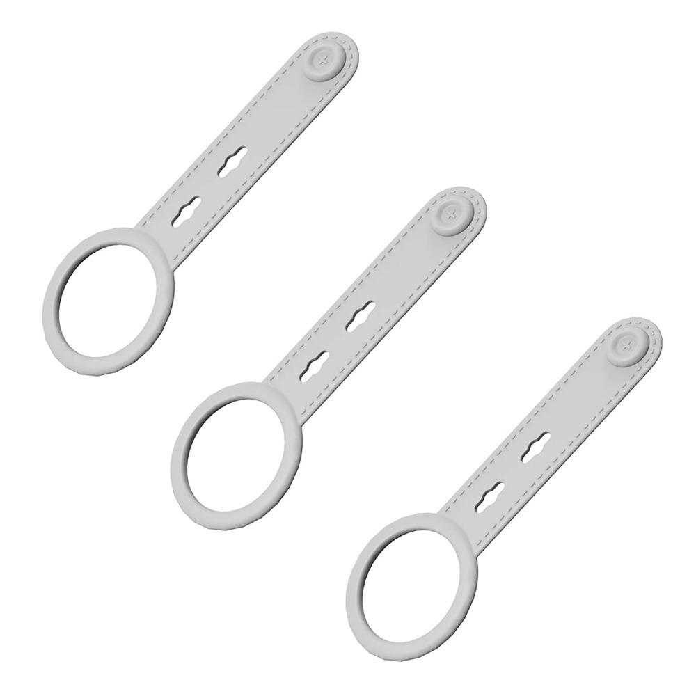 3Pcs Round Towel Clips No Drill Towel Holder Practical Silicone Towel Ring  Cabinet серый