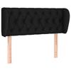 VidaXL Headboard with Ears Black 93x23x78-88 Cm Fabric3117464