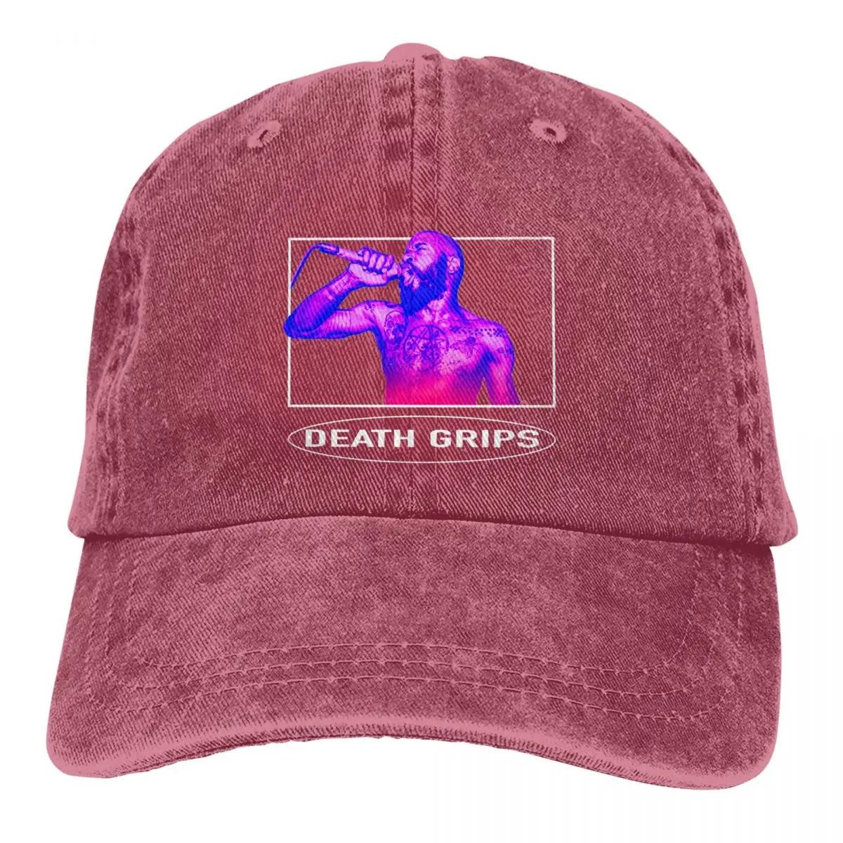Death Grips MC Ride Hip Hop Baseball Caps Accessories Vintage Distressed Washed  Hat Men Women Sun Caps Adjustable