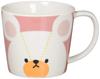 Kanesho Pottery David Face Size 780136 "The Bears' School" Mug, Pink, M,