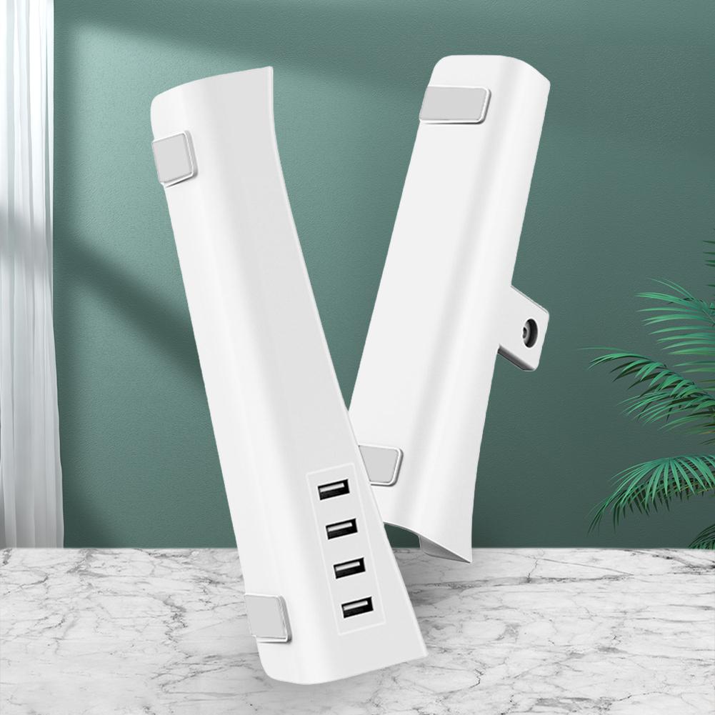 For PS5 Slim Holder Horizontal Bracket Stand with Type-C Charging Port &4 Date Transfer USB 2.0 Hub Base for Playstation 5 Slim