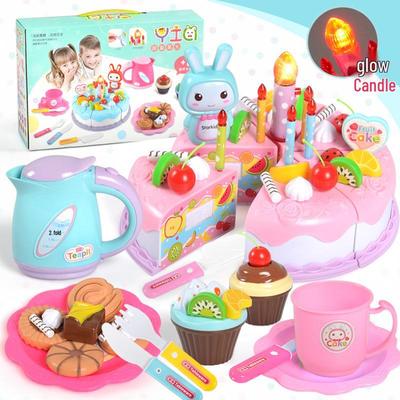 Children's Birthday Cake Pretend Play Kitchen Toy for Ages 1-3
