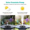 Solar Water Fountain Pool Pond Waterfall Fountain Garden Supplies Decoration Outdoor New Mini Solar Powered Fountain Bird Baths