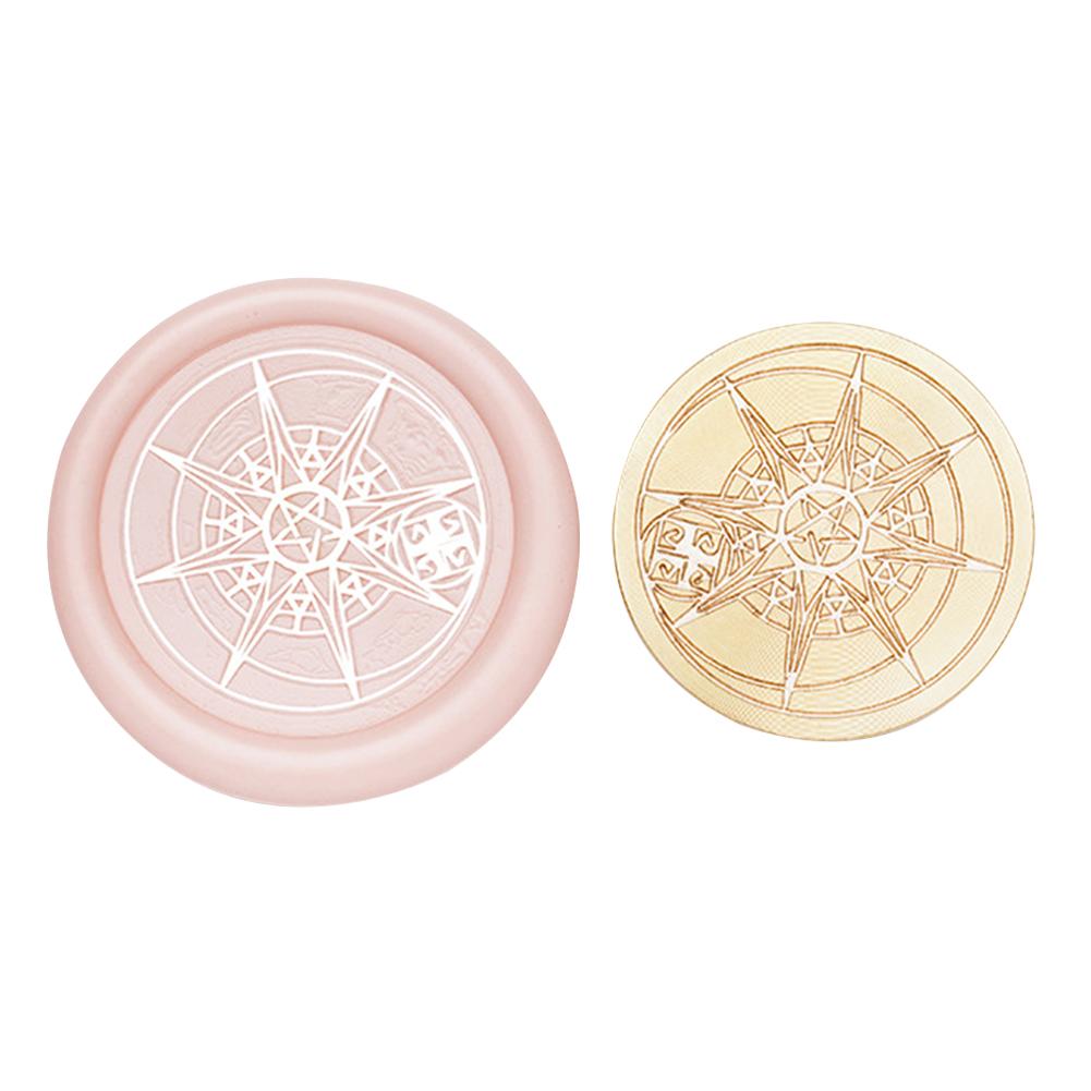Wax Copper Head Six Pointed Star Series Vintage Craft Sealing Stamp Head For Cards Envelopes Wedding Invitations Gift Packaging
