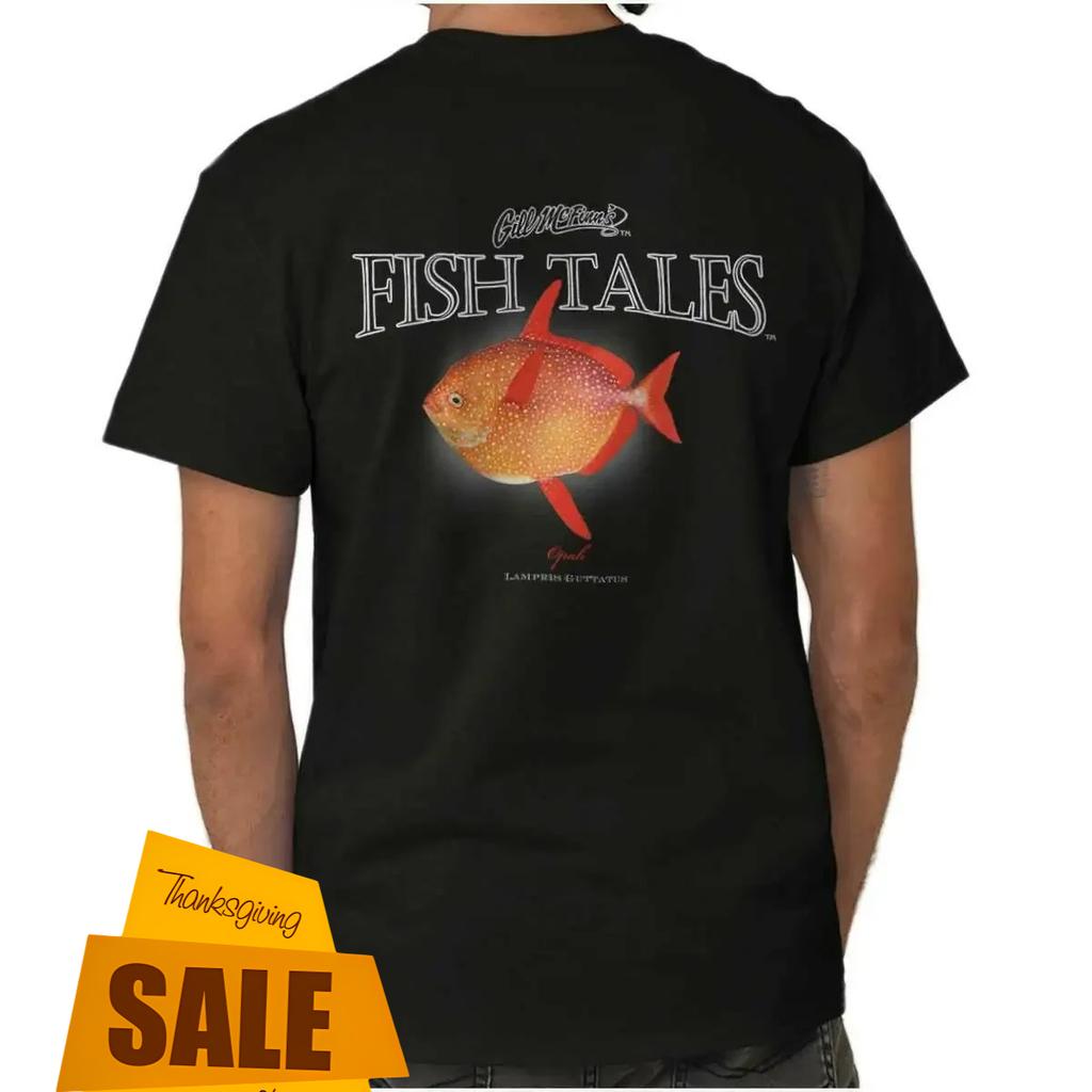 Novel Marine Fish Opah Fisherman Anglers Gift TShirt 100 Cotton ONeck Summer Short Sleeve Casual Mens Tshirt Size S3XL