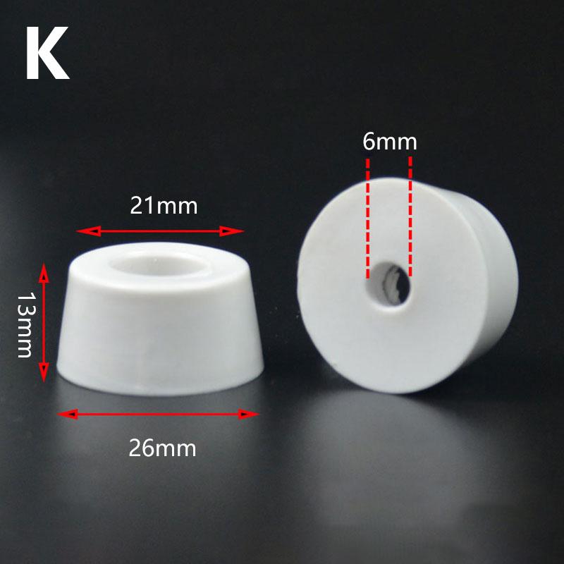 10Pcs Anti Slip Furniture Legs Feet Pads for Cabinet Bed Table White Conical Rubber Shock Pad Floor Protector Furniture Parts