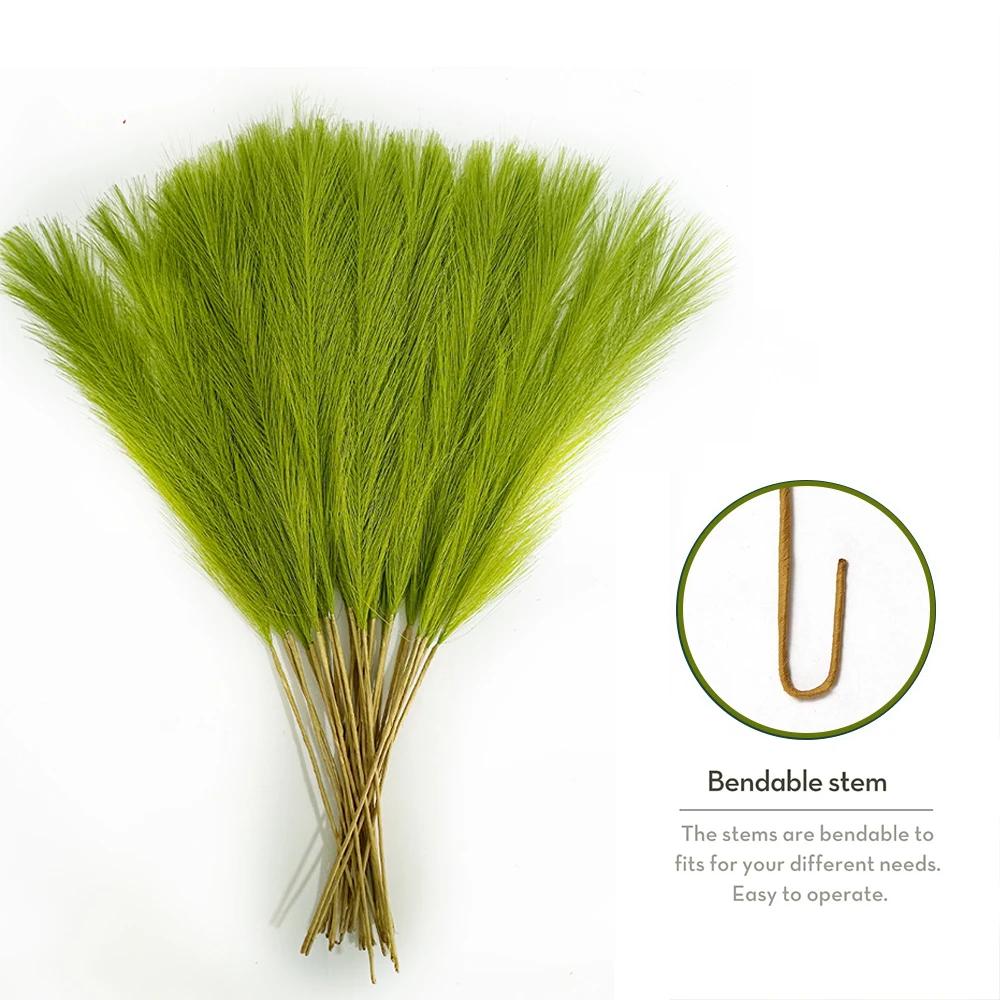 

30 шт. 55 см Декор из пампасной травы Искусственные цветы Искусственный тростник для рождественских украшений Хэллоуин Осенняя вечеринка Домашнее свадебное украшение 30PCS