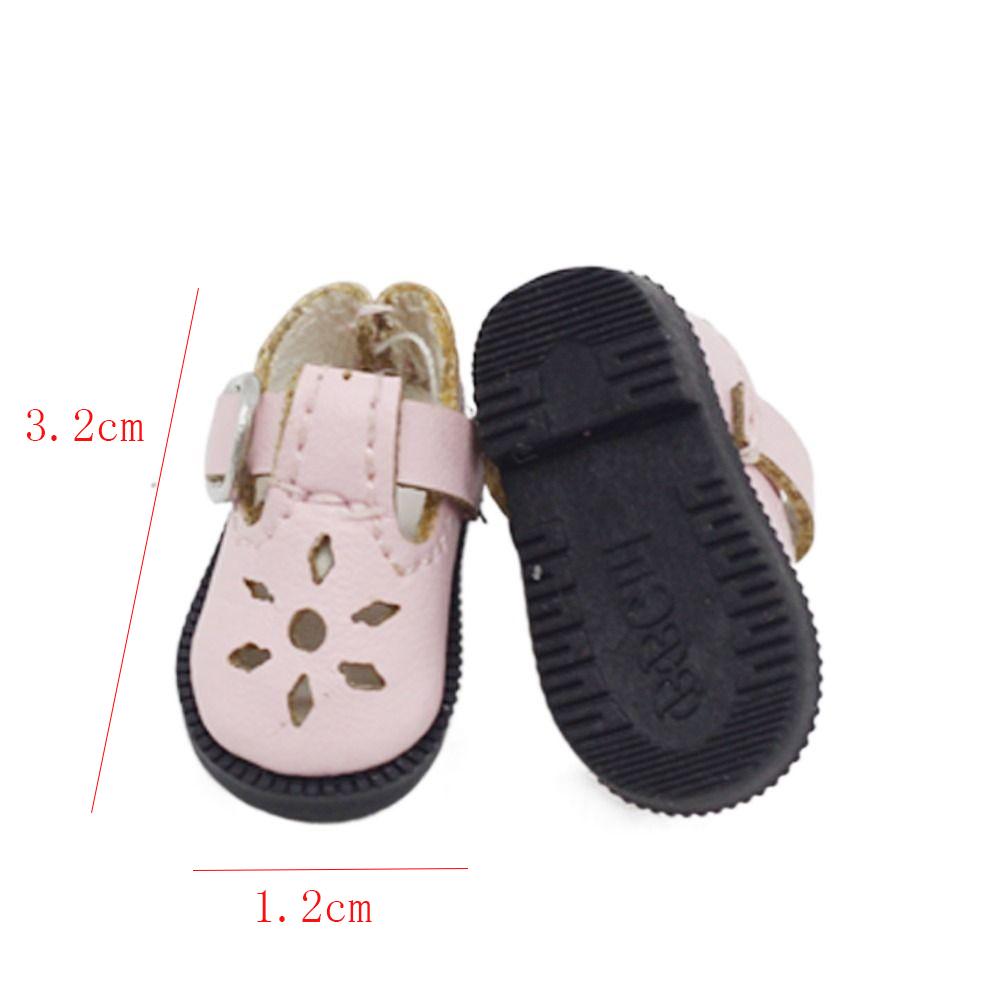 3.2cm Doll Shoes for Blythes Doll Toy,18 Mini Leather Dolls Shoes for Blyth Azone BJD,Casual Shoes Accessories