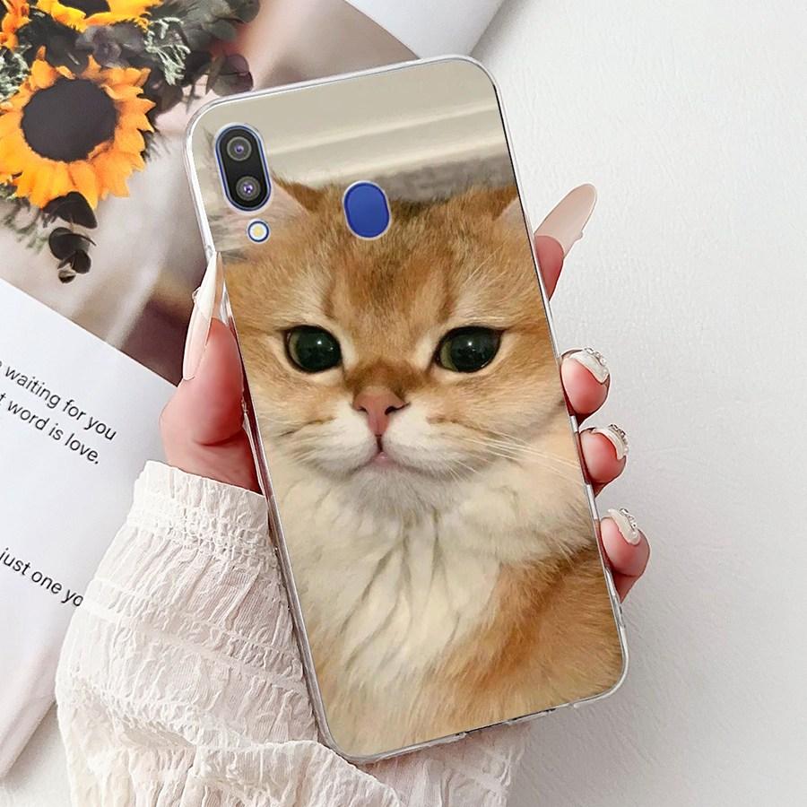 For Samsung Galaxy M20 Case SM-M205F Soft Silicone Butterfly Painted Phone Case Cover for SamsungM30 M 20 M 30 M305F Capa