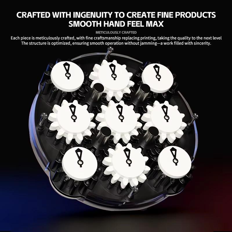 Shengshou Drachenschuppe 4x4 Magische Uhr Magnetische Positionierung Würfel Professionelle Magische Uhr Intelligenz Zahnrad Kinder Spielzeug
