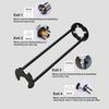 Multifunctional Steel Faucet Wrench for Tight Spaces 360 Degree Rotational Basin Tool In 7 Sizes for Bathroom and Kitchen