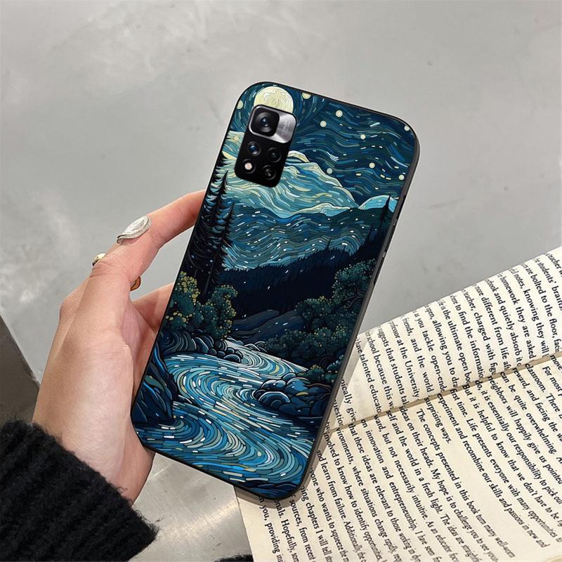 Van Gogh Sternennacht Handyhülle für Xiaomi Redmi note 13 12 11 10 Pro 12S 11S 10S Redmi 10 13C 9C Funda