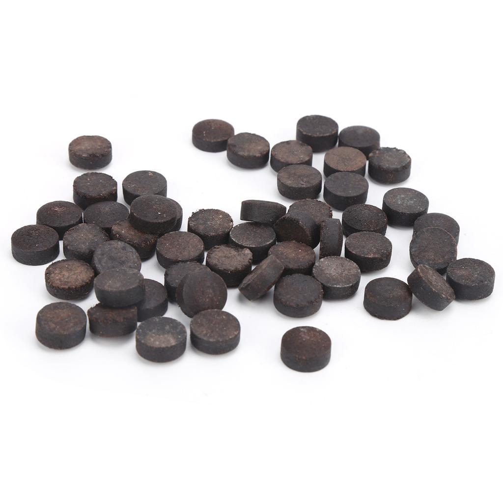 50pcs/box 12mm Cue Tips Kit Snooker Red Leather Cue Stick Tips for Pool Eight Nine Ball