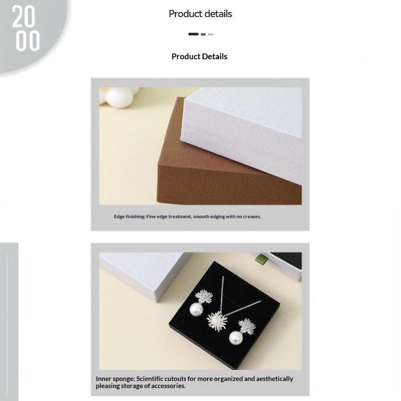 Portable Jewelry Packaging Box Earrings Necklace Ring Pendant Storage Organizer Case Wedding Gift Box Paper Drawer Jewelry Box