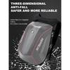 Carbon Fiber Motorcycle Backpack Motocross Helmet Bag Waterproof Motorsport Riding Backpack Expandable Hard Shell Bag Reflective
