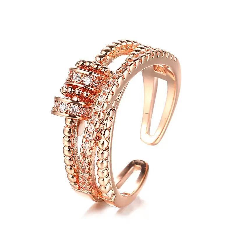 Fidget Spinner Ring for Women, Minimalist Fashion Rotatable Ring, INS Trend Light Luxury Cool Style Jewelry