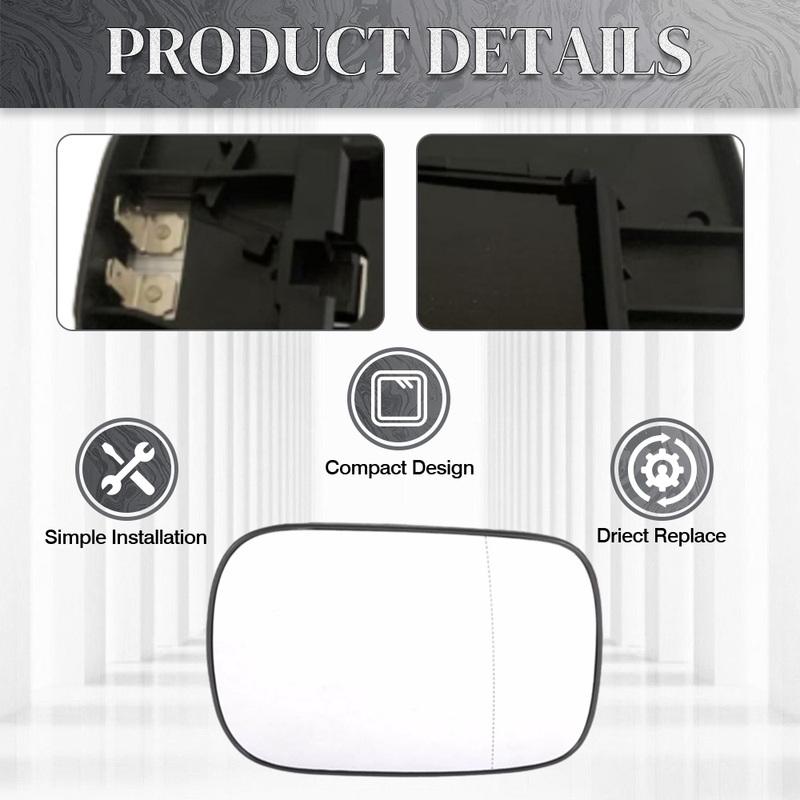 Left Right Side Heated Wing Mirror Glass Rearview Mirror for Volvo XC70 Facelift XC90 Pre-facelift 2003 2004 2005 2006 8650148