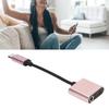 2 in 1 Headphone Adapter Type C to 3.5mm Port Charging Port   Portable Earphone Converter
