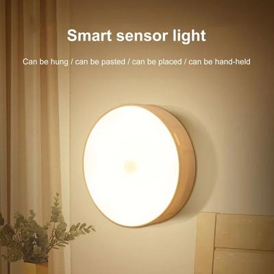 LED Smart Menschlichen Körper Sensor Nacht Lampe Notfall Automatische Beleuchtung USB Aufladen Drahtlose Magentic Saug Verwenden Nacht Licht