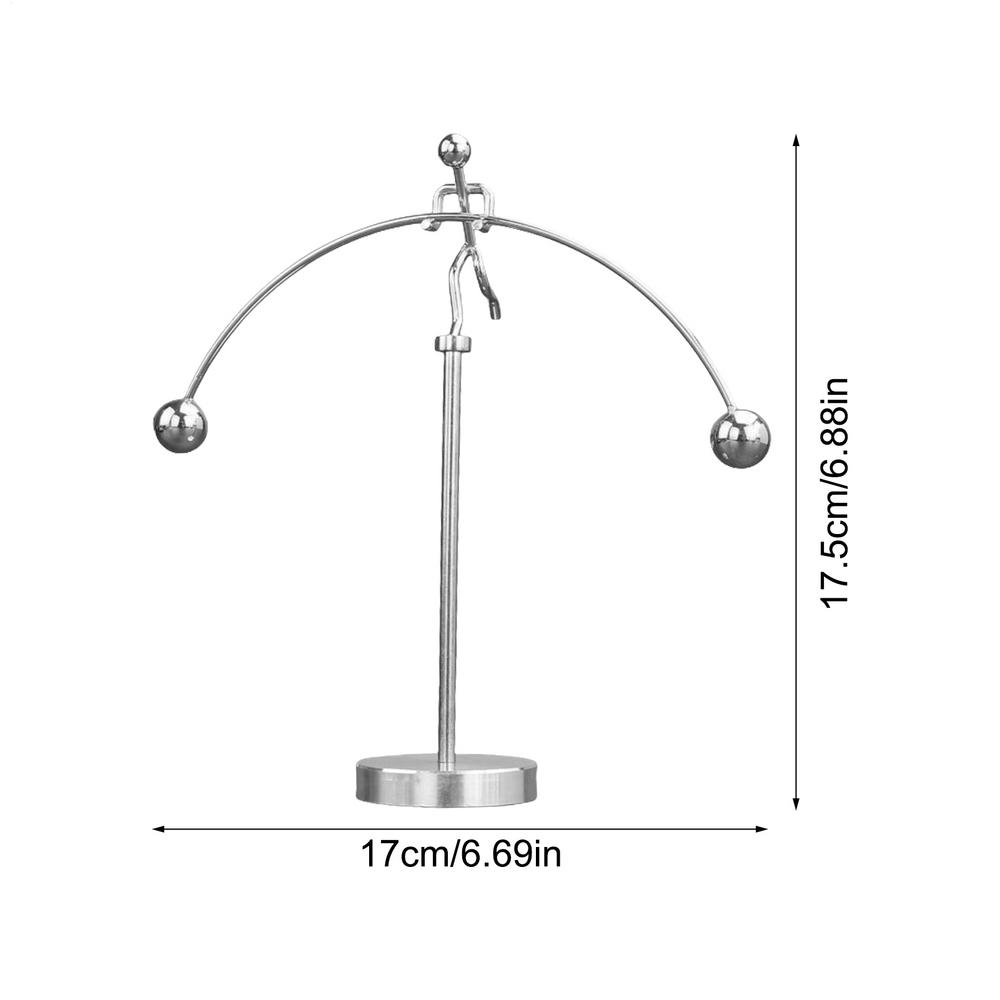 Balance Desk Toy Physics Weightlifter Art Balance Toy Perpetual Motion Toy Physics Toy for Learning Desk Decor for Cabinet