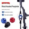 Aluminum Alloy Hooded Peep Sight for Compound Bow - Outdoor Archery Accessories 37/45 Degree