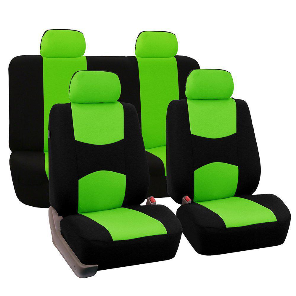 Universal Flat Cloth Car Seat Cover Set for 5 Seats - 9 Pieces, Suitable for Middle East, Europe, and America