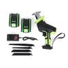 88V Cordless Reciprocating Saw +4 Saw Blades Metal Cutting Wood Tool Portable Metal Woodworking Cutters W/2 Battery