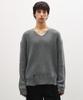 SUARE Detroit Cotton V-Neck Knit Black