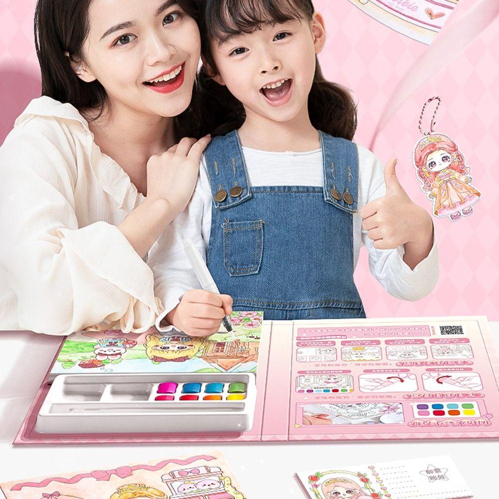 Cute Water Drawing Book Paper Watercolor Painting Book Children Drawing Toy