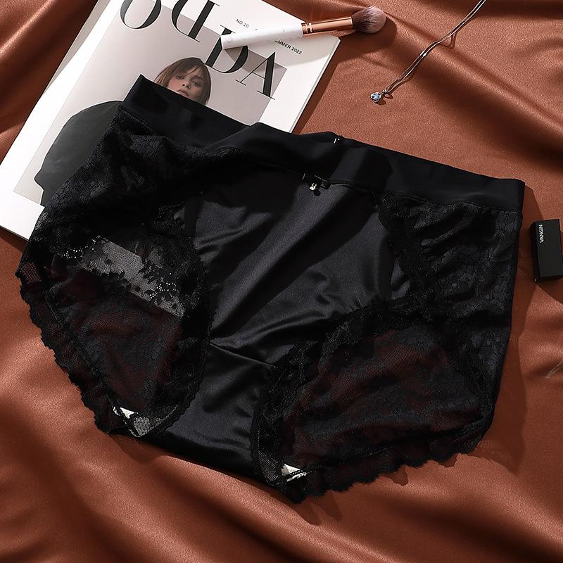 Stor Størrelse Lett Luksus Dameundertøy Sexy Blonder Jacquard Undertøy Pustende Skritt for Kvinner Truser