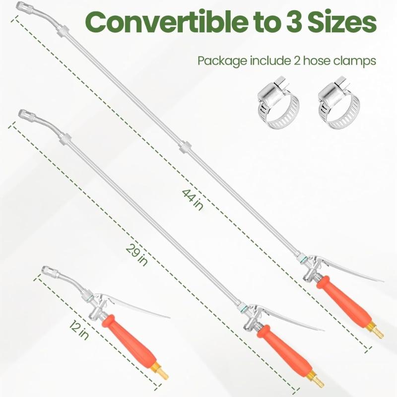 Hocheffizienter Teleskop-Wassersprühdüsenaufsatz 12 bis 29 Zoll für Hochdruckreinigung Außenreinigung Bewässerung