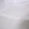 White Flower Girl Dress with Two-Layer Steel-Lined Puffy Skirt for Performances