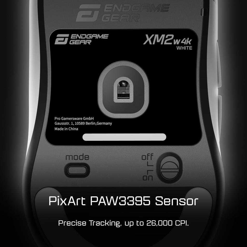 Endgame Gear Gaming Mouse XM2w 4K White EGG-XM2W-4K-WHT