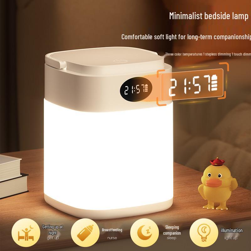 LED Night Light with Remote - Baby Sleep & Eye Protection Bedside Lamp for Breastfeeding & Children's Room