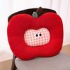 Cute Apple Seat Cushion With Soft Short Plush For Office And Home Comfort Enhancing