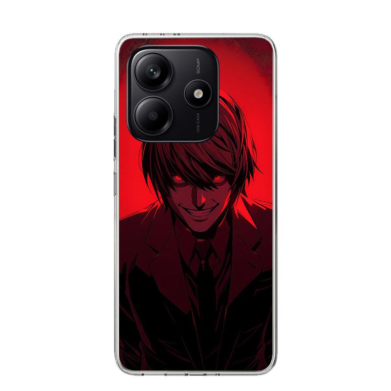 N-Note D-Death Yagami Light Handyhülle Für Xiaomi Redmi Note 13 14 15 Pro Plus 12S 12 14S 11S 11E 10 10S 11 11T 5G 4G Hülle Coqu