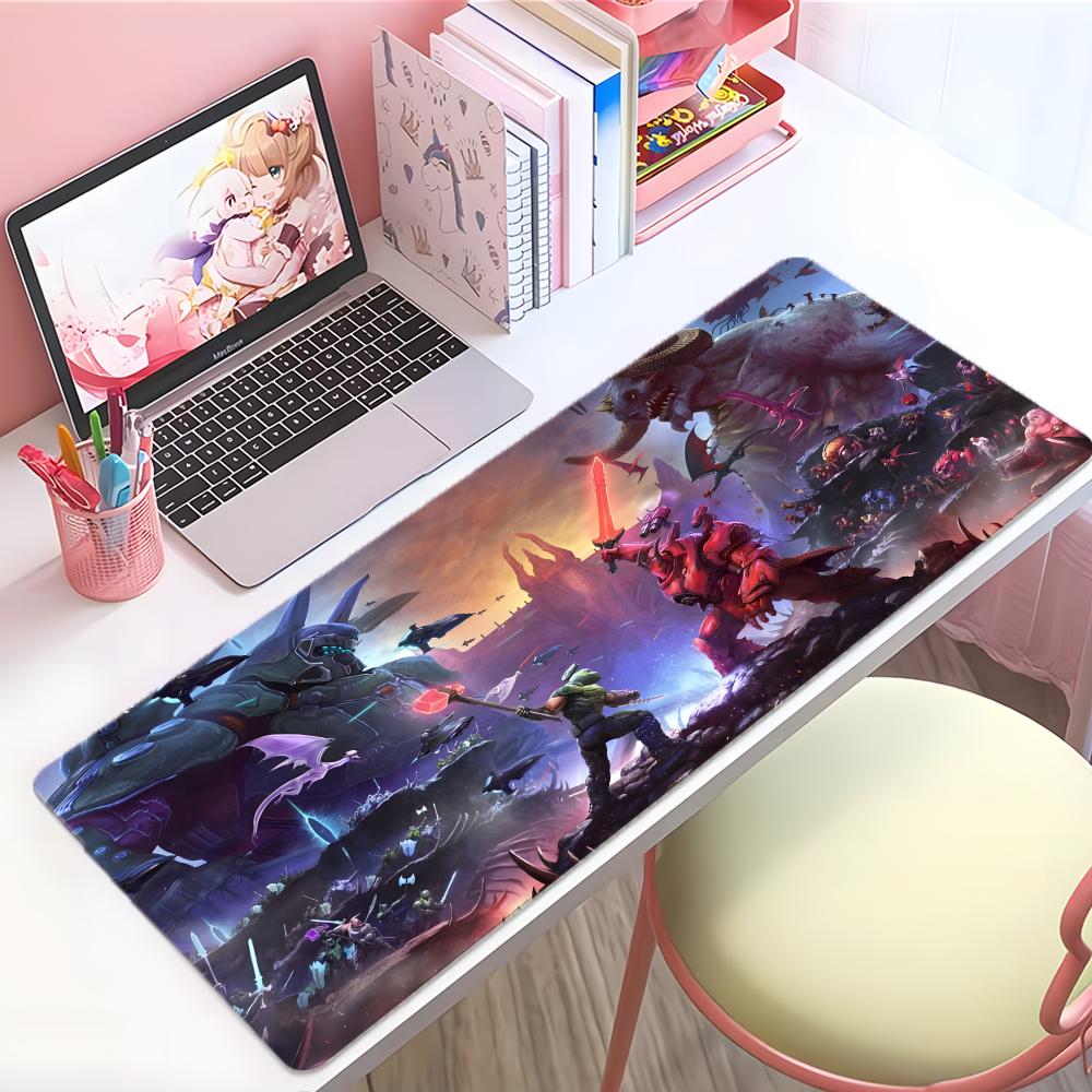 Fun Coop Game DDeep Rock Galactic Mouse Pad Large Thick Desk Pad Stitched Edges Gaming Mouse Mat For Pc