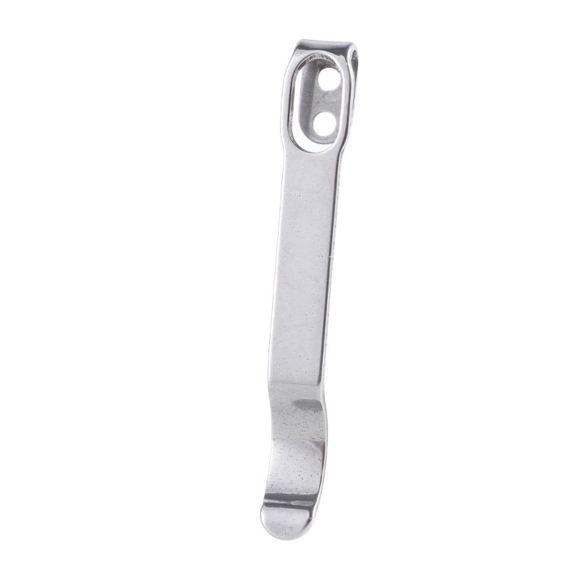 Stainless Steel Cutter Pockets Clip Back Clamp With 3Pcs Screws Make Cutter Back Clip Replacement Accessories Parts