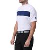 FootJoy Men's White Chest Line Short Sleeve Mock Neck Shirt, Size XL (FJ-S24-S23, 81776-XL)